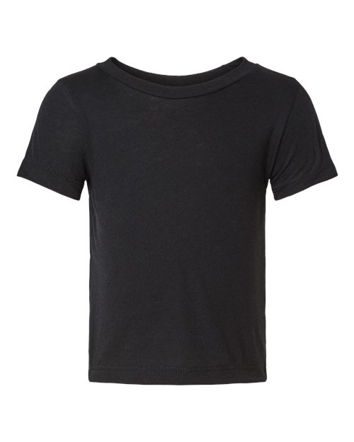Infant Triblend Tee - Solid Black Triblend Front