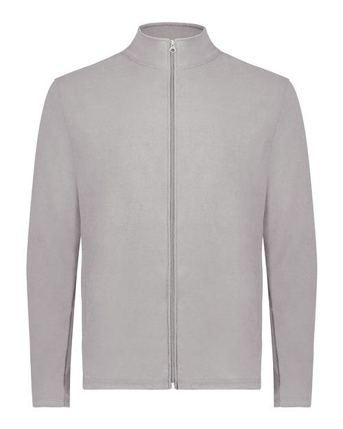Augusta Sportswear Unisex Eco Revive™ Micro-Lite Fleece Full-Zip Jacket - Athletic Grey Front