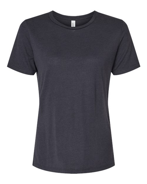 Women’s Relaxed Fit Triblend Tee - Solid Dark Grey Triblend Front