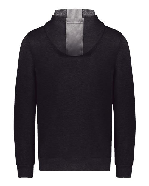 Augusta Sportswear Youth Eco Revive™ Three-Season Triblend Fleece Full-Zip Hooded Sweatshirt - Back