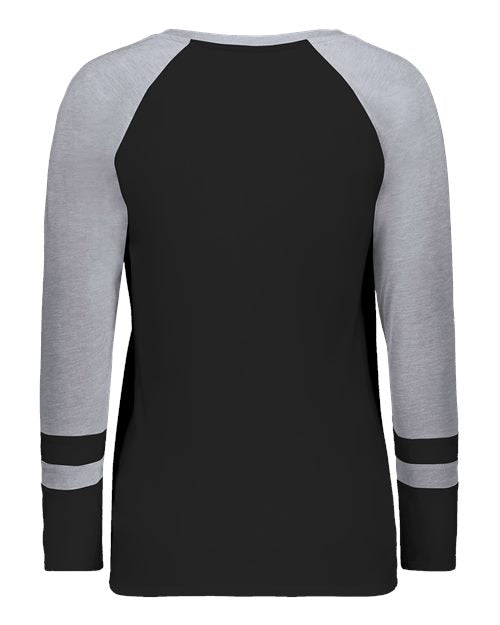 Augusta Sportswear Women's Triblend Fanatic 2.0 Long Sleeve T-Shirt - Back