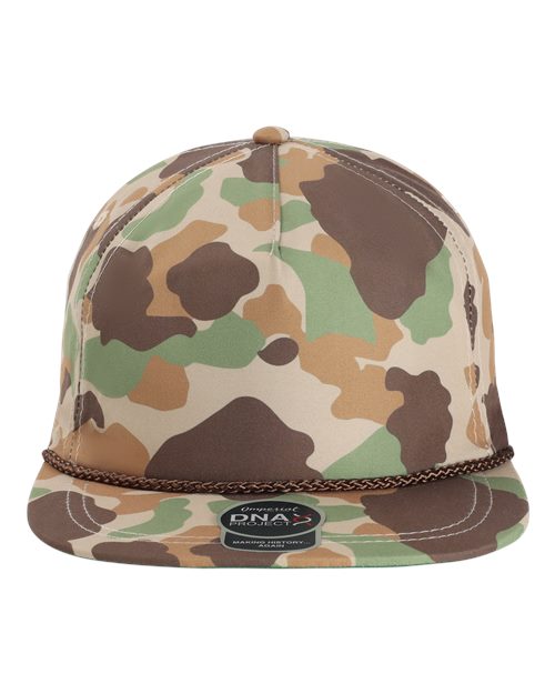 Imperial The Aloha Rope Cap - Frog Skin Camo/ Brown Front