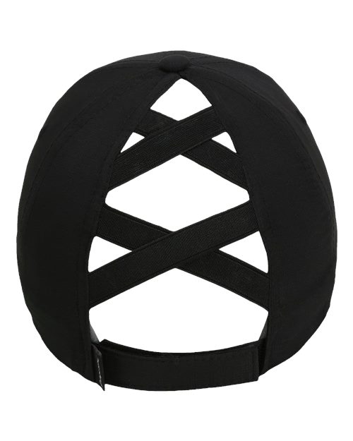 The Hinsen Performance Ponytail Cap - Black Back