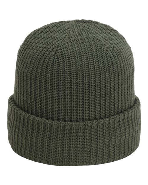 Imperial The Mogul Cuffed Beanie - Earth Green Front