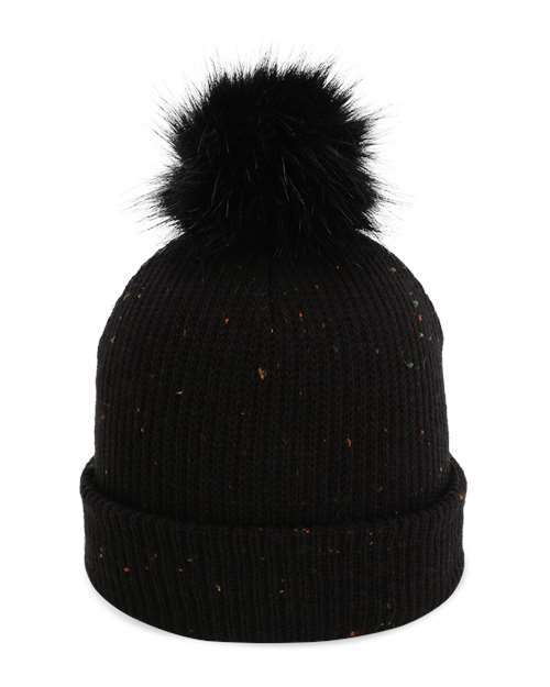 Imperial The Montage Pom Cuffed Beanie - Black Front