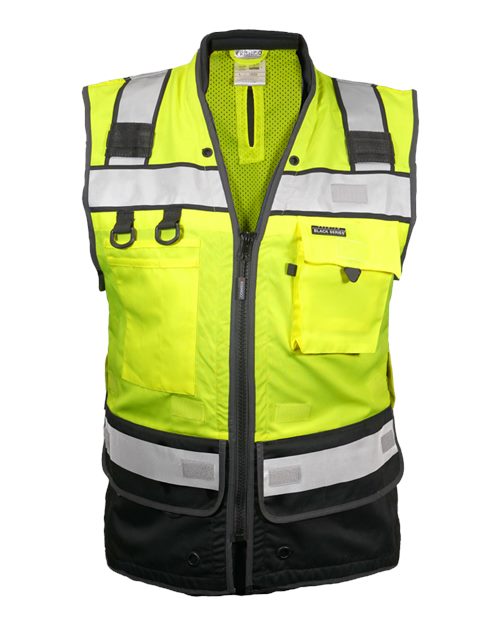 Kishigo Unisex Tool Tethering Class 2 Vest - Lime Front
