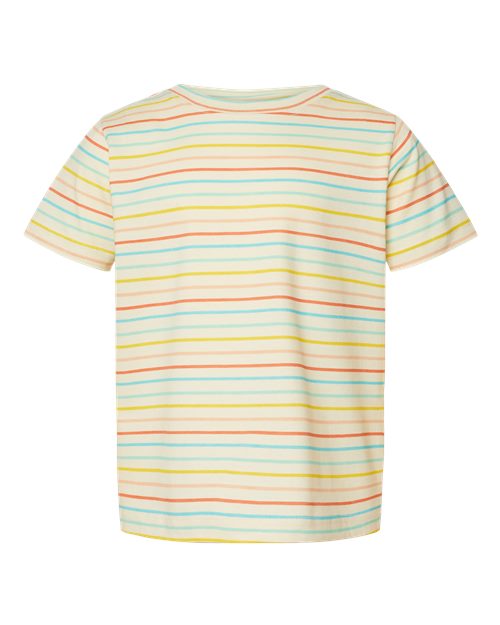 Rabbit Skins Toddler Fine Jersey Tee - Sunkissed Stripe Front