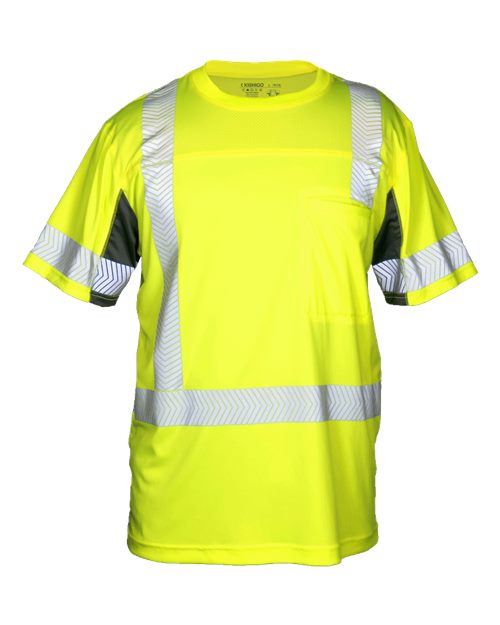 Kishigo Unisex Premium Black Series® Cool Touch Class 3 T-Shirt - Lime Front