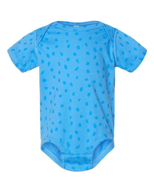 Rabbit Skins Infant Fine Jersey Bodysuit - Tradewind Spot Front