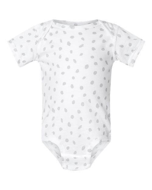 Rabbit Skins Infant Fine Jersey Bodysuit - White Spot Front