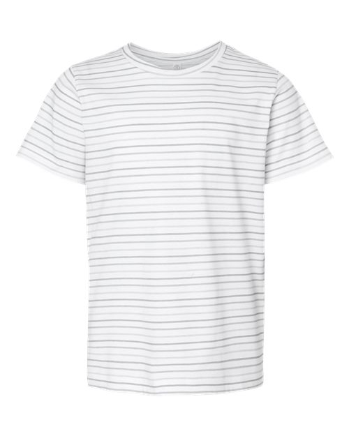 LAT Youth Fine Jersey Tee - Shadow Stripe Front