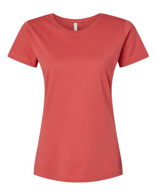 LAT Women's Fine Jersey Tee - Passionfruit Front