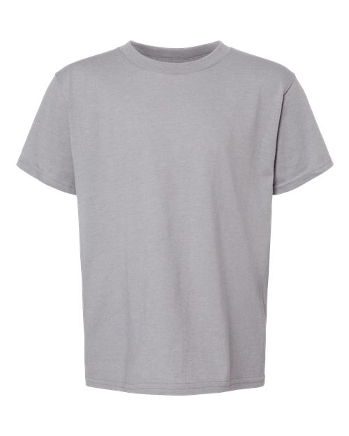 Youth Softstyle® CVC T-Shirt - Cement Front