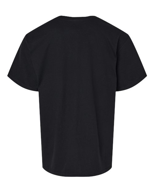 Youth Softstyle® CVC T-Shirt - Pitch Black Back