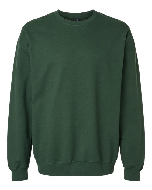 Unisex Softstyle® Midweight Crewneck Sweatshirt - Forest Green Front