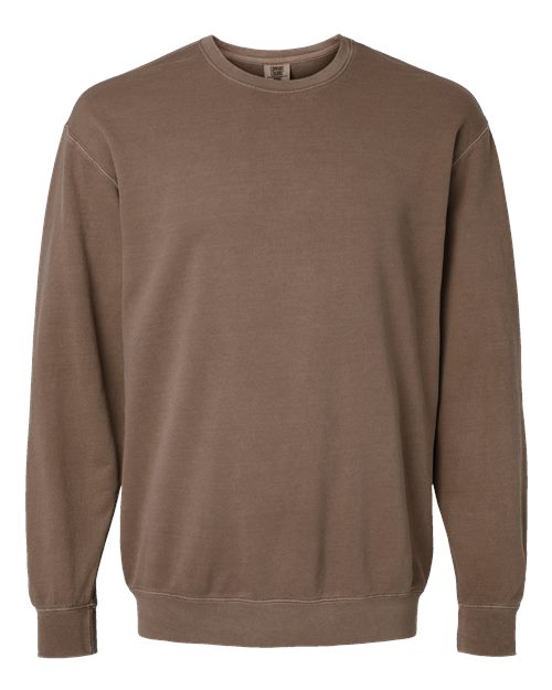 Unisex Garment-Dyed Lightweight Crewneck Sweatshirt - Espresso Front