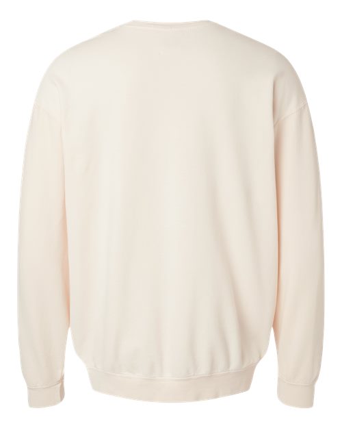 Unisex Garment-Dyed Lightweight Crewneck Sweatshirt - Ivory Back