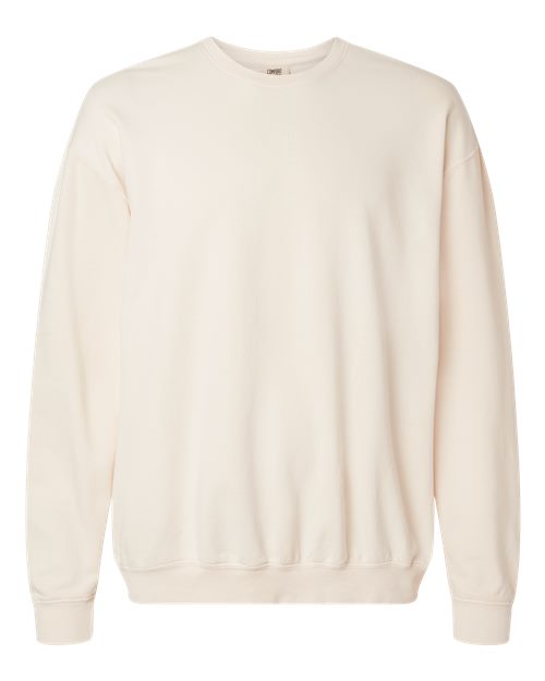 Unisex Garment-Dyed Lightweight Crewneck Sweatshirt - Ivory Front