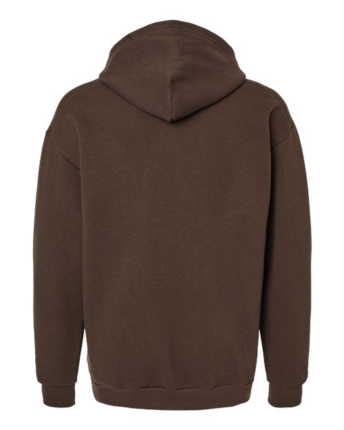 Unisex ReFlex Fleece Hoodie Sweatshirt - Brown Back
