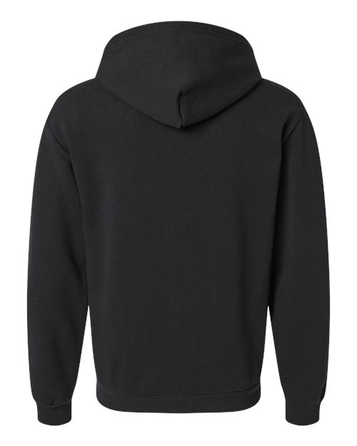 Unisex ReFlex Fleece Full-Zip Hoodie Sweatshirt - Black Back