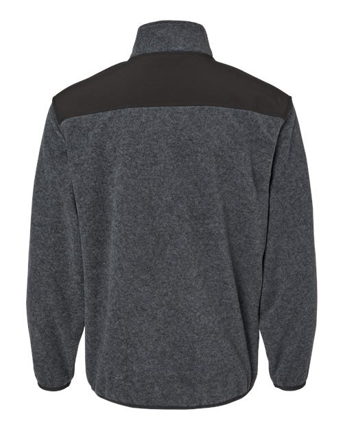 DRI DUCK Men's Ranger Melange Fleece Pullover - Back