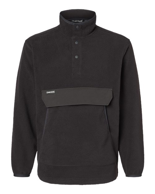 DRI DUCK Men's Timber Mountain Fleece Pullover - Black Front