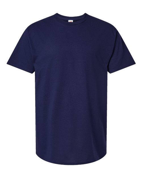 Hanes Unisex Essential-T Tall T-Shirt - Athletic Navy Front