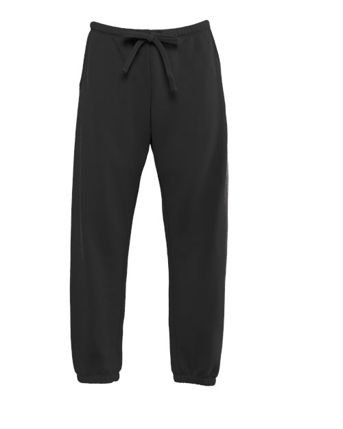 Next Level Women's Laguna Sueded Sweatpants - Black Front