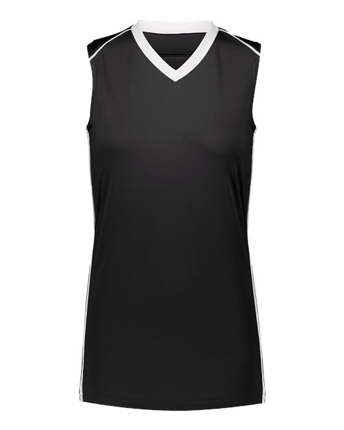 Augusta Sportswear Women's Rover Jersey - Black/ White Front