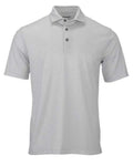 Paragon Men's Derby Sublimated Heathered Polo - Ash Heather Front