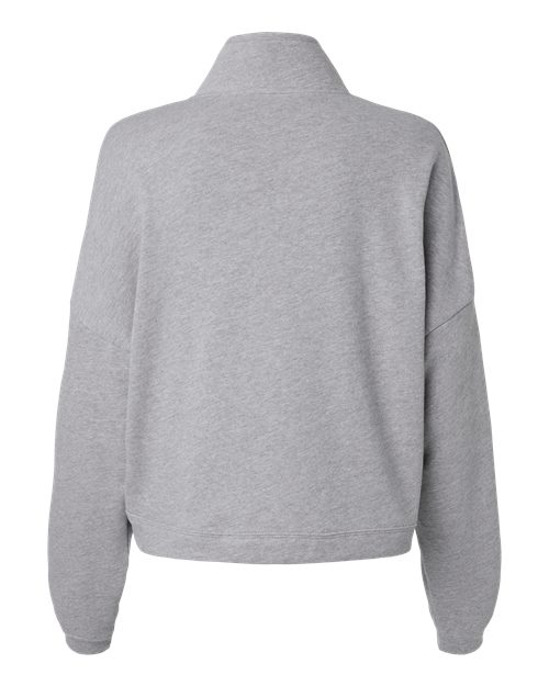 BELLA + CANVAS Women’s Sponge Fleece Half Zip Pullover - Back
