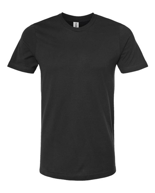 Combed Cotton T-Shirt - Black Front