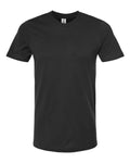 Combed Cotton T-Shirt - Black Front