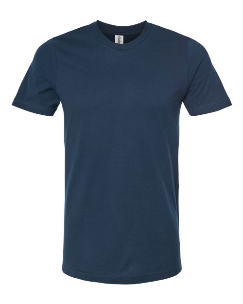 Combed Cotton T-Shirt - Navy Blue Front