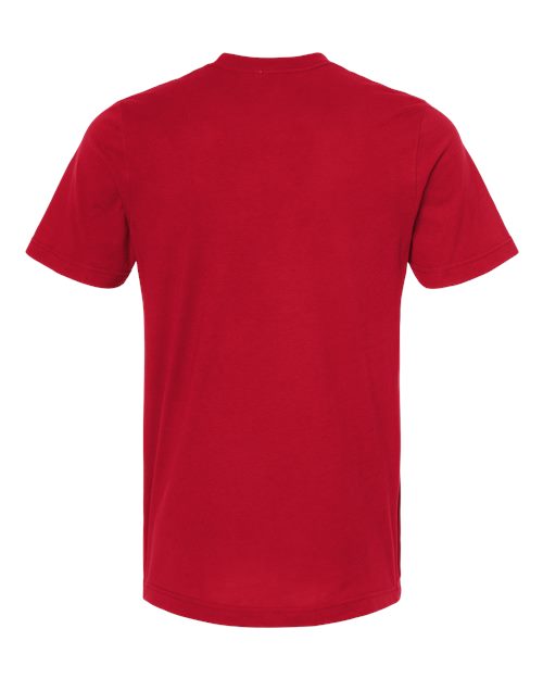 Combed Cotton T-Shirt - Red Back