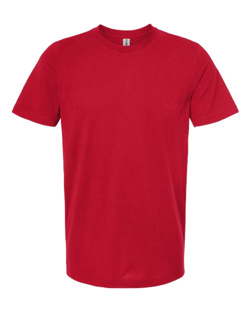 Combed Cotton T-Shirt - Red Front