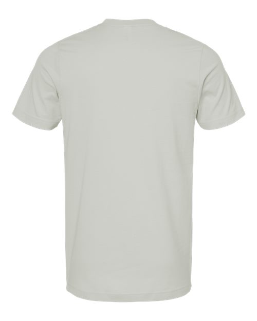 Combed Cotton T-Shirt - Light Silver Back