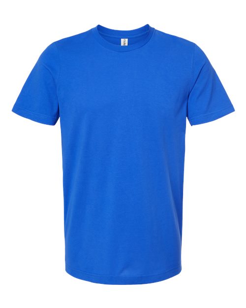 Combed Cotton T-Shirt - Royal Front
