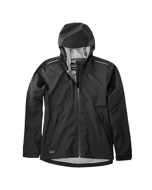 DRI DUCK Women's Challenger Full-Zip Rain Jacket - Black Front