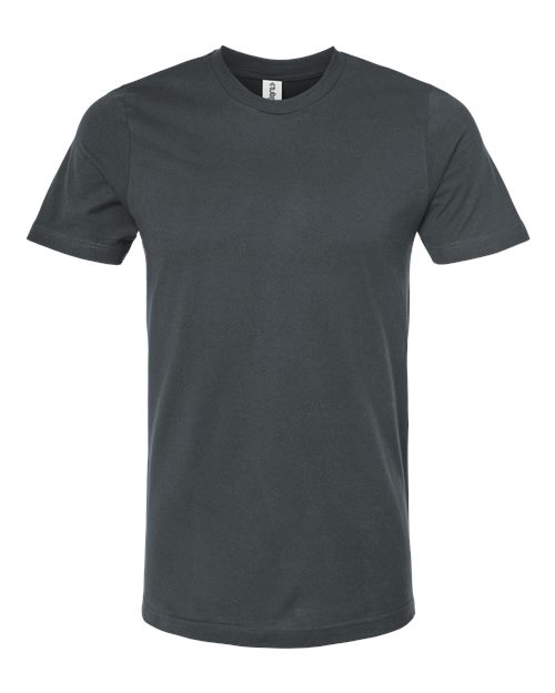 Combed Cotton T-Shirt - Dark Grey Front