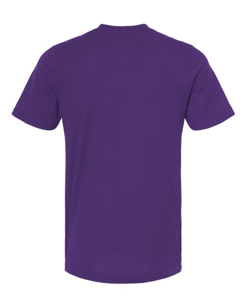 Combed Cotton T-Shirt - Deep Purple Back