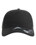 Atlantis Headwear Sustainable Five-Panel Trucker Cap - Black/ Dark Grey Front