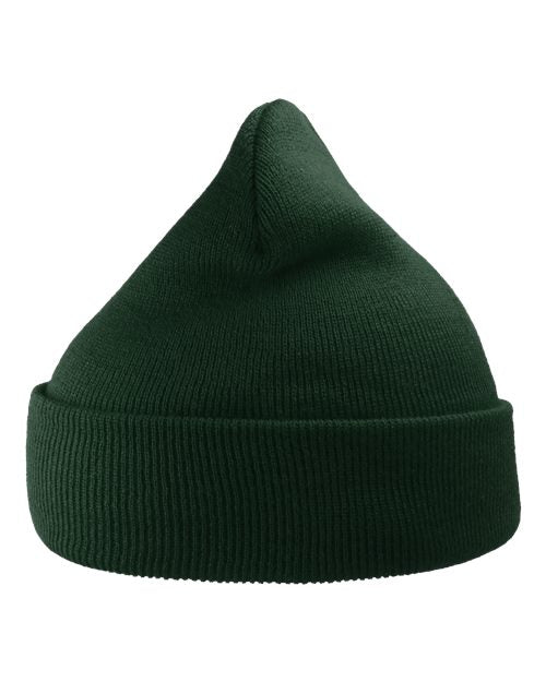 Atlantis Headwear Sustainable 12" Knit Beanie - Bottle Green Front