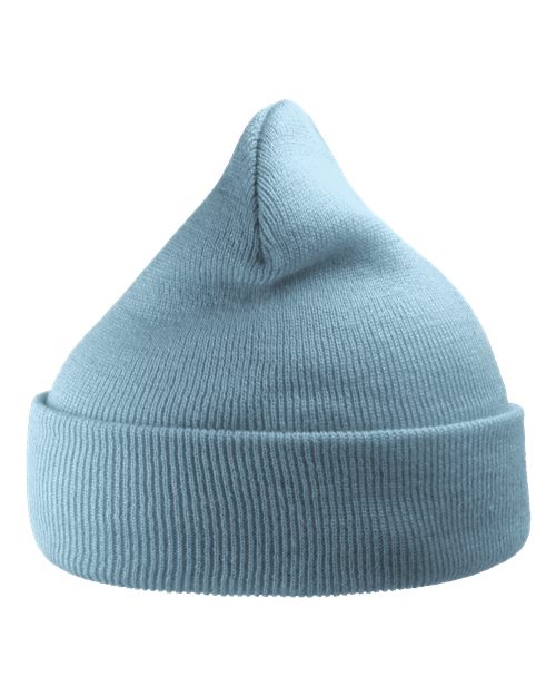 Atlantis Headwear Sustainable 12" Knit Beanie - Light Blue Front