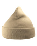 Atlantis Headwear Sustainable 12" Knit Beanie - Beige Front