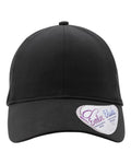 Infinity Her Women's Perforated Performance Cap - Black/ Swirl Front