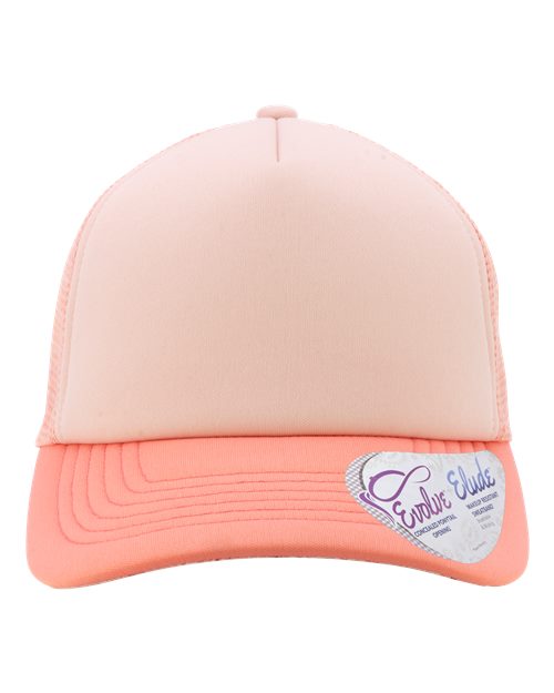 Infinity Her Women's Foam Trucker Cap - Dusty Pink/ Pink/ Peachy Pink/ Butterfly Front
