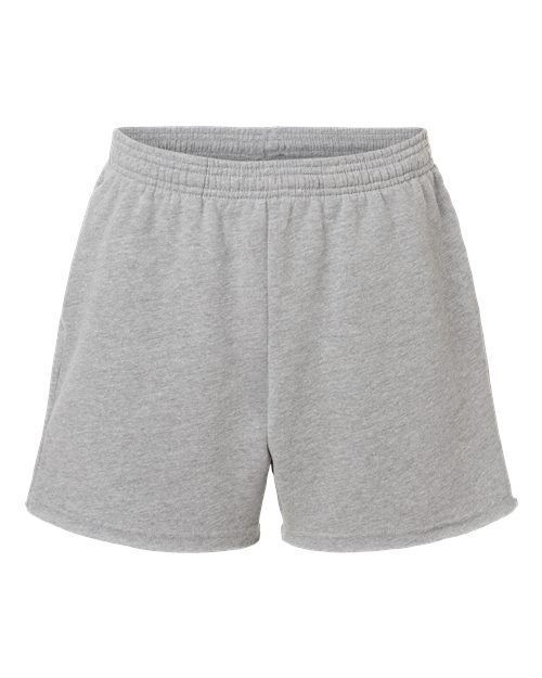 BELLA + CANVAS Women's Cutoff Shorts - Athletic Heather Front