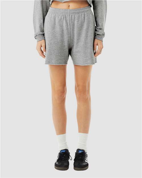 BELLA + CANVAS Women's Cutoff Shorts - Model Front