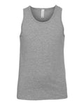 BELLA + CANVAS Youth Heather CVC Tank - Athletic Heather Front